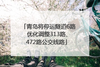 青岛将停运隧道6路 优化调整313路、472路公交线路