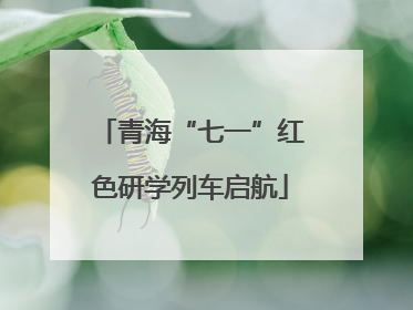 青海“七一”红色研学列车启航