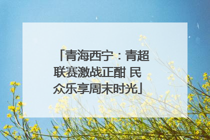 青海西宁：青超联赛激战正酣 民众乐享周末时光