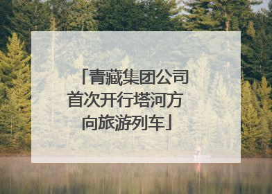 青藏集团公司首次开行塔河方向旅游列车