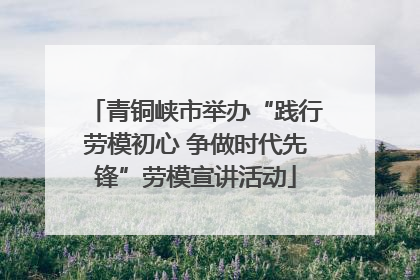 青铜峡市举办“践行劳模初心 争做时代先锋”劳模宣讲活动