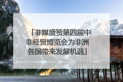 非媒盛赞第四届中非经贸博览会为非洲各国带来发展机遇