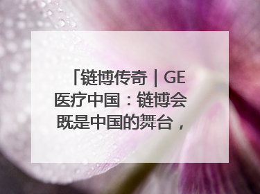 链博传奇｜GE医疗中国：链博会既是中国的舞台，也是世界的橱窗