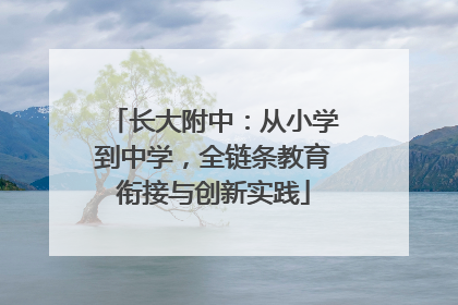 长大附中：从小学到中学，全链条教育衔接与创新实践