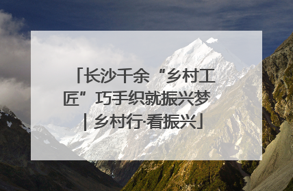 长沙千余“乡村工匠”巧手织就振兴梦｜乡村行·看振兴