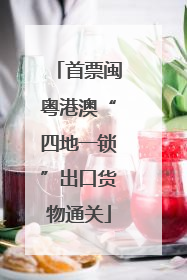 首票闽粤港澳“四地一锁”出口货物通关