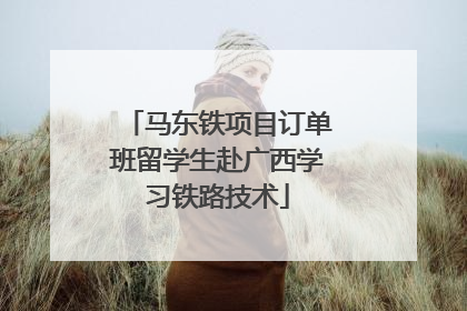 马东铁项目订单班留学生赴广西学习铁路技术