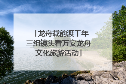 龙舟载韵渡千年 三组镜头看万安龙舟文化旅游活动