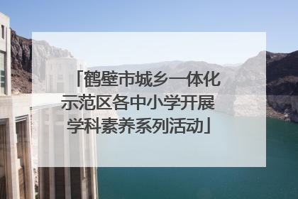 鹤壁市城乡一体化示范区各中小学开展学科素养系列活动