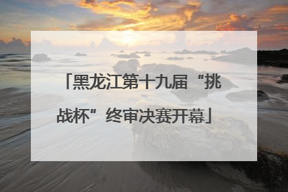 黑龙江第十九届“挑战杯”终审决赛开幕