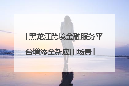 黑龙江跨境金融服务平台增添全新应用场景