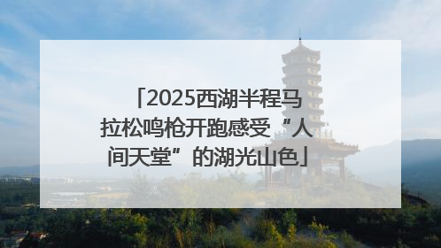 2025西湖半程马拉松鸣枪开跑感受“人间天堂”的湖光山色