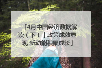 4月中国经济数据解读（下）丨政策成效显现 新动能积聚成长