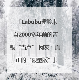Labubu撞脸来自2000多年前的青铜“当卢” 网友：真正的“限量版”